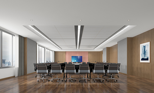 Modern Conference Room 3d model