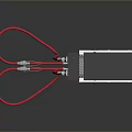 LPG Fuel Dispenser With Digital Screen Red Hose And Black White Yellow Design