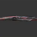 Futuristic Red And Gray Passenger Aircraft With Streamlined Design And Transparent Cockpit