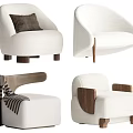 Silent Wind Single Sofa 3d model
