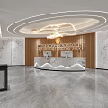 Modern Front Desk 3d model