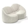 Contemporary Sectional Sofa With Plush Fabric Stitched Detailing And Multiple Color Options