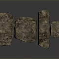 Textured Natural Stone Components with Various Shapes for Garden Landscape Decoration