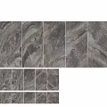 Textured Marble Wall With Spherical Decor And Wooden Frame In Modern Luxury Interior