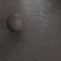 Textured Wall Design With Brown Striped Panel Light Grid Patterns And Spheres On Patterned Floor 3d model