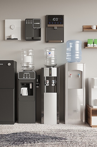 Water dispenser straight water dispenser wall-mounted water dispenser coffee machine 3d model