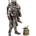 Star Wars Boba Fett And Grogu Collectible Figures With Armor And Cloak