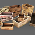 Various Sizes Decorative Wooden Crates For Household Storage Use
