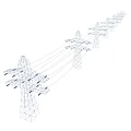 Industrial High Voltage Power Transmission Towers With Steel Structure Lines