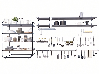 Modern Kitchenware 3d model