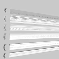 Various Decorative Gypsum Cornice Styles with Intricate Patterns for Interior Design