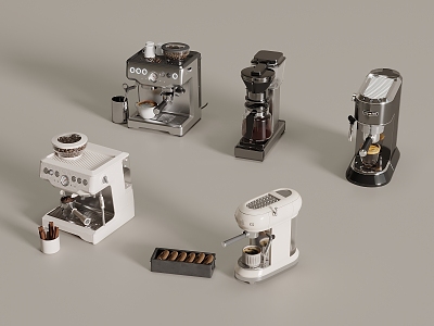 Kitchen appliances Coffee machine Coffee beans 3d model