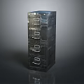 Durable Metal Drawer Cabinet With Multiple Storage Layers For Home Organization