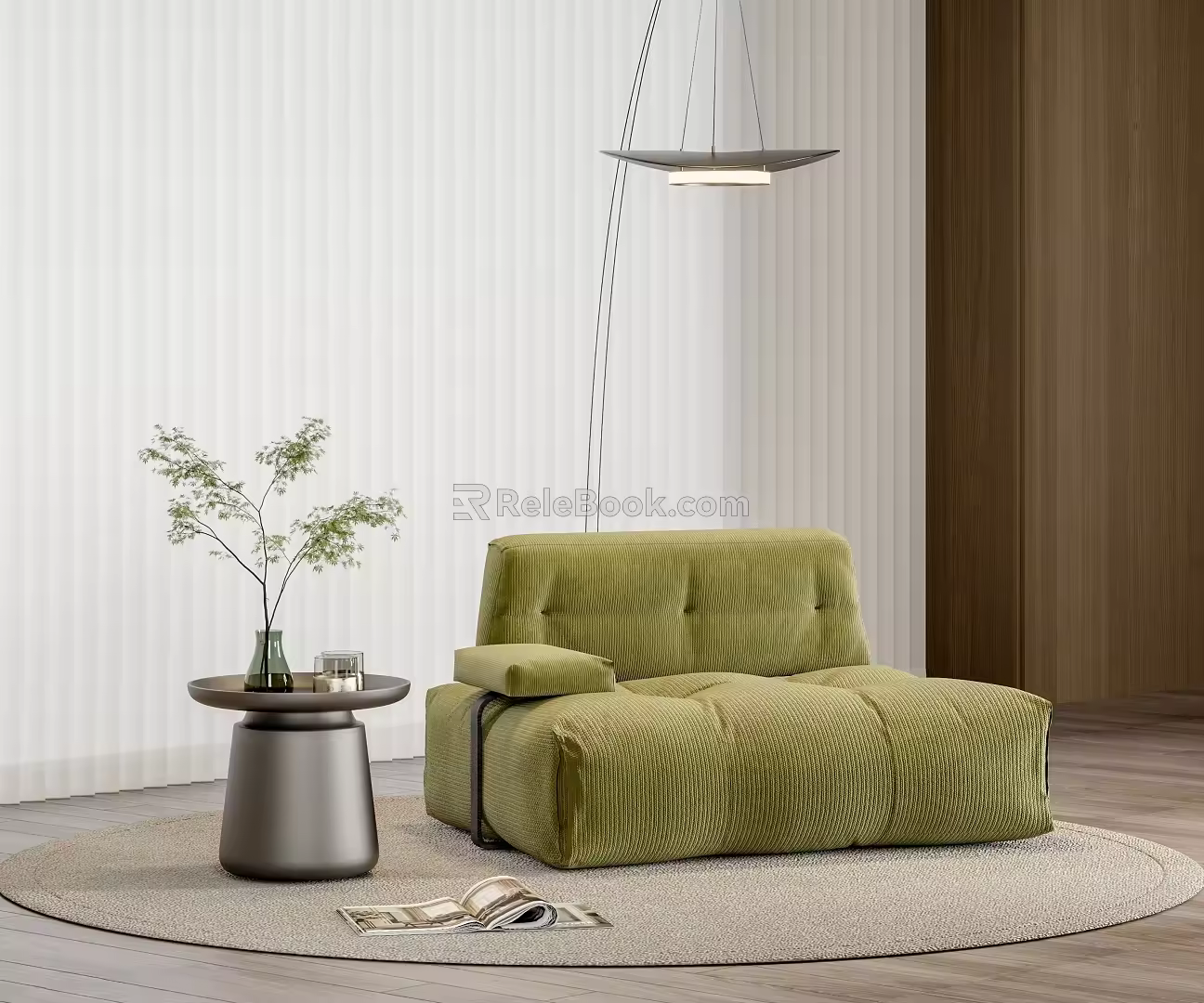 Modern single sofa 3d model