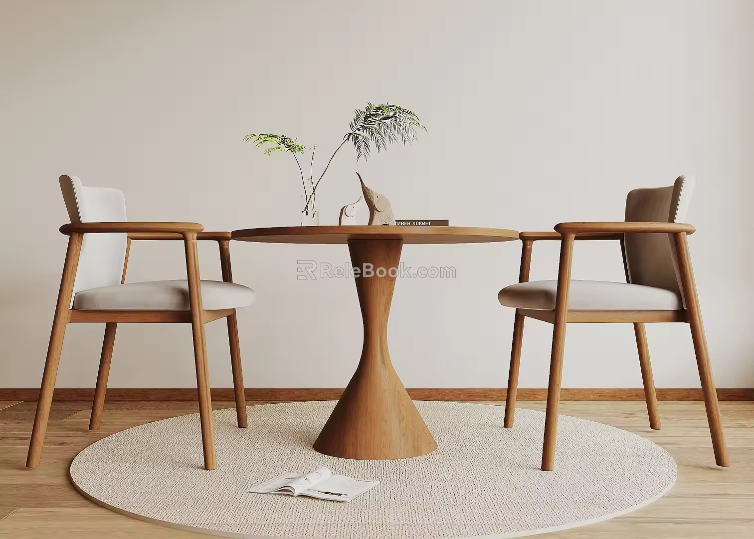 Modern leisure tables and chairs 3d model