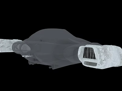 3D Rendering of Modern Utility Vehicle with Streamlined Body Protective Grille and Wheel Design 3d model