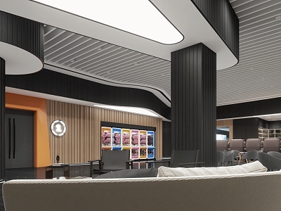 Modern Cinema Hall Cinema Hall Rest Area 3d model