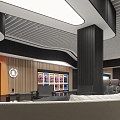 Modern Cinema Hall Cinema Hall Rest Area 3d model