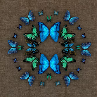 Modern Butterfly Craft 3d model