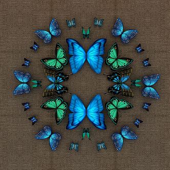 Modern Butterfly Craft 3d model