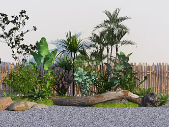 modern plant combination arbor flowers and plants 3d model