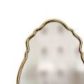 Decorative Mirrors With Gold Curved Frame For Interior Room Decor