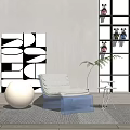 Modern Lazy Sofa 3d model