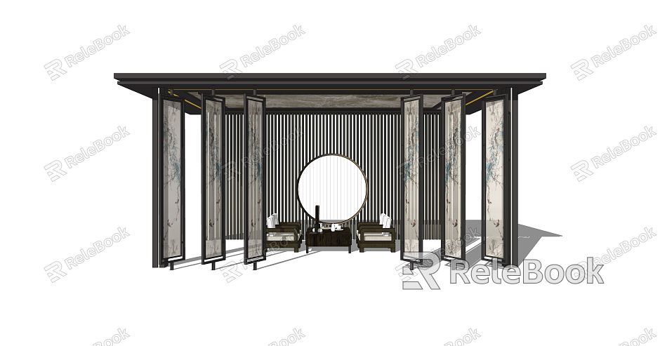 New Chinese Pavilion model