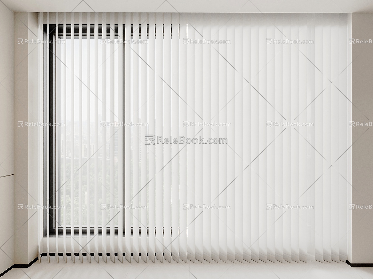 Curtain Blinds 3d model