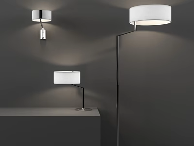Modern Lighting Combination With Wall Floor And Table Lamps For Interior 3d model