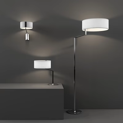 Modern Lighting Combination With Wall Floor And Table Lamps For Interior 3d model