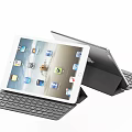 Portable Tablet With Detachable Keyboard Case Lightweight Design For Work And Study 3d model