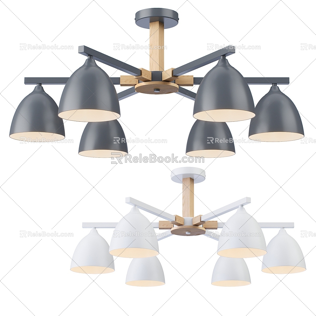 Nordic Simple Chandelier 3d model