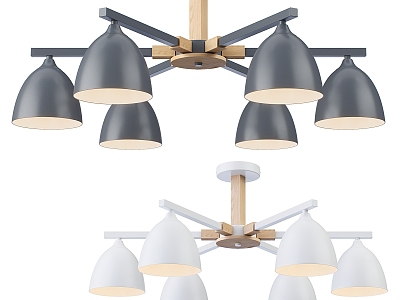 Nordic Simple Chandelier 3d model