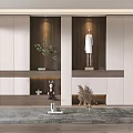 Elegant Modern Shoe Cabinet With Wooden White Design And Display Area Interior