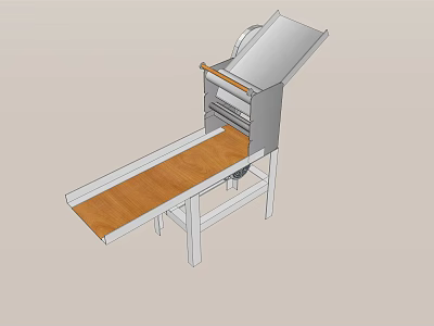 Modern noodle mill farmers market noodle mill 3d model