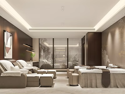 New Chinese Men's SPA Beauty Salon 3d model