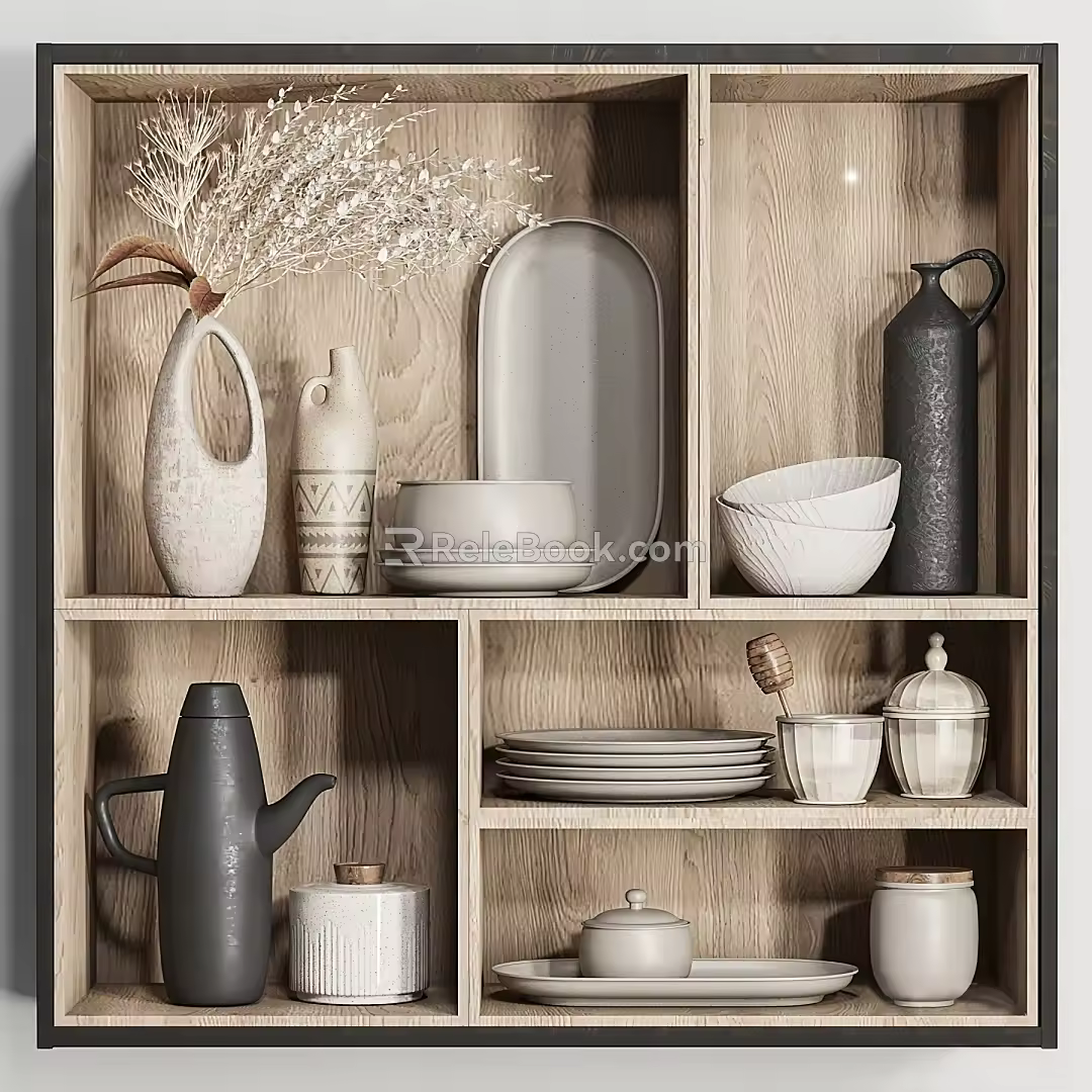 Modern Tableware Combination 3d model
