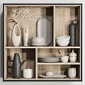 Modern Tableware Combination 3d model