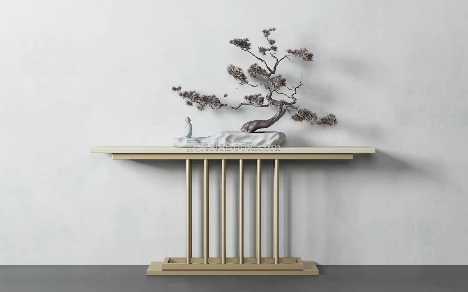 New Chinese-style End View Platform Entrance Platform 3d model