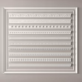 Elegant White Gypsum Cornice Various Designs And Patterns For Home Interior Decoration