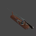 flintlock revolver rifle 3d model