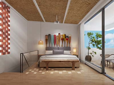 Guest Room Homestay Guest Room 3d model