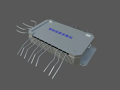 Intelligent Flow Acquisition Industrial Equipment With Multiple Metal Probes For Data Collection 3d model