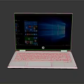 Modern HP White Laptop Featuring Windows Interface And App Icons