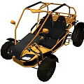 Open Design Yellow Dune Buggy With Black Seats Large Tires And 250 Model