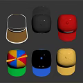 Assorted Colorful Baseball Caps With NY F1 Logos Propeller And Visor Style