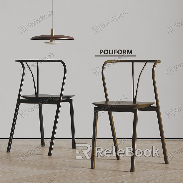 poliform modern chair dining chair single chair chandelier model