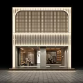 Serene Chinese Clubhouse With Massage Chairs Wooden Decor And Dining Space