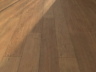 Natural Brown Wood Floor Planks With Smooth Surface And Natural Grain 3d model